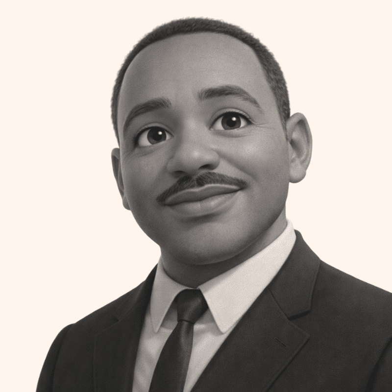 Smiling man in a dark suit and tie against a light beige background, looking slightly to the right.